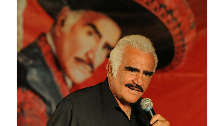 Mexican singer Vicente Fernandez speaks