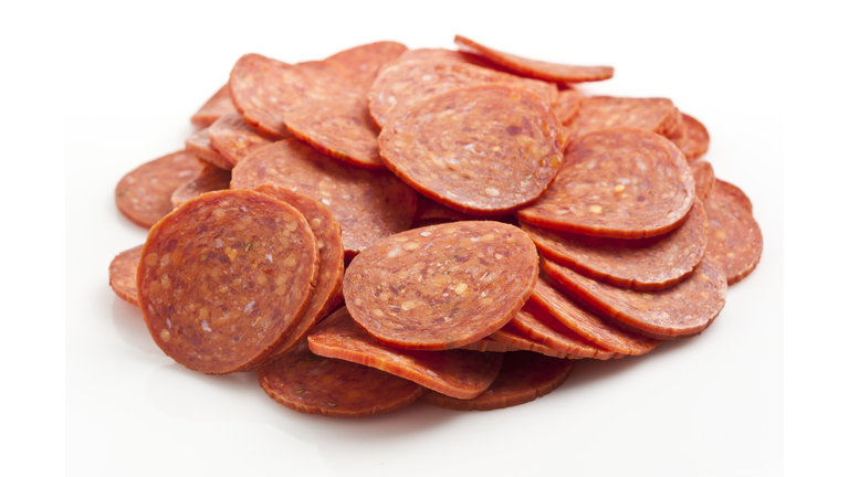 Heap of pepperoni