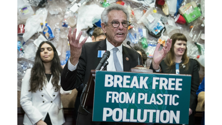 Congressional Democrats Hold News Conference On The "Break Free From Plastic Pollution Act Of 2020"