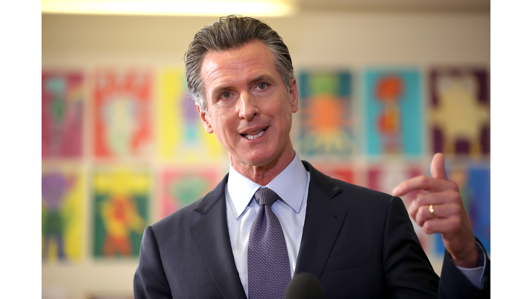 California Governor Newsom Speaks On State's School Safety And Covid Prevention Efforts