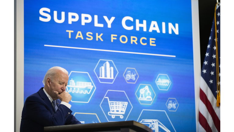 President Biden Discusses Supply Chain Disruptions After Meeting With CEO's