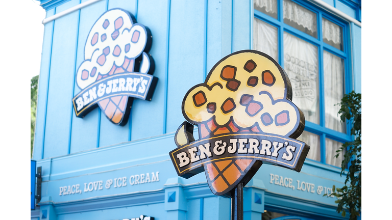 Ben & Jerry's ice cream shop in Movie World's Gold Coast.