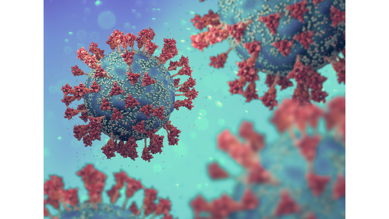 Virus variant, coronavirus, spike protein. Omicron. Covid-19