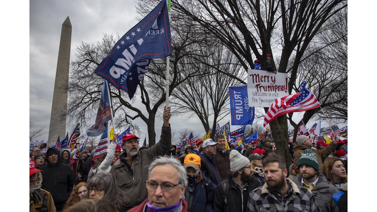 Trump Supporters Hold "Stop The Steal" Rally In DC Amid Ratification Of Presidential Election