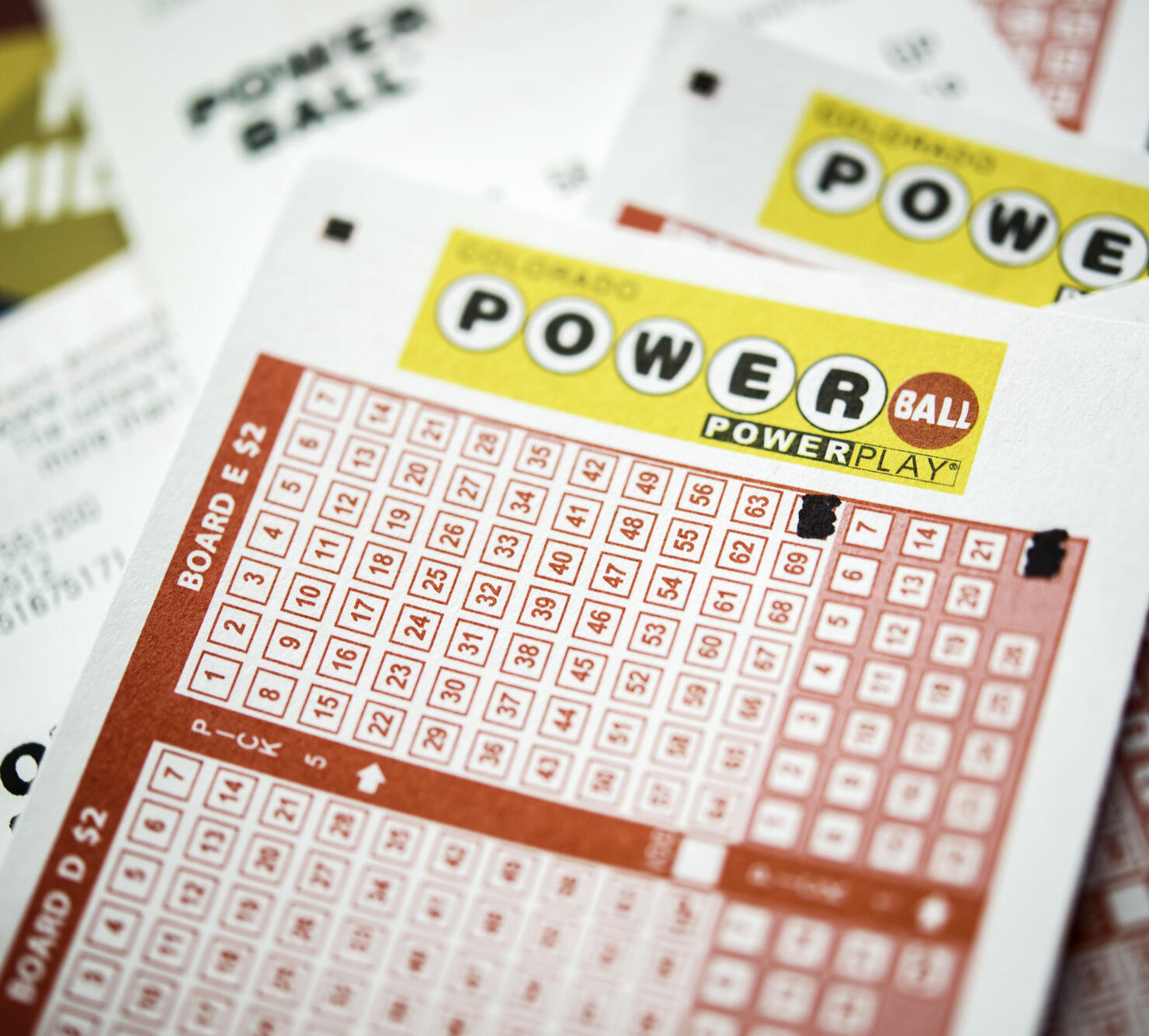 Powerball tickets for the lottery