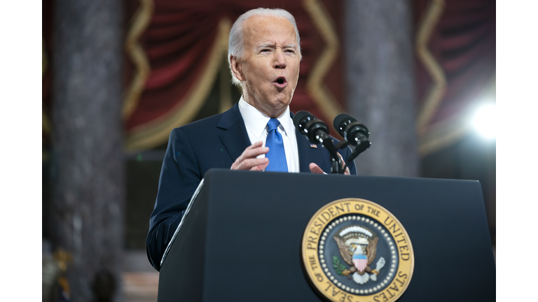 President Biden Speaks At U.S. Capitol On Anniversary Of January 6 Attack