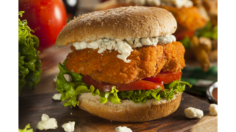 Homemade Buffalo Chicken Sandwich