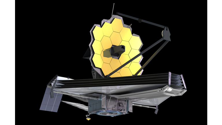 The James Webb Space Telescope (JWST or Webb), 3d illustration, elements of this image are furnished by NASA