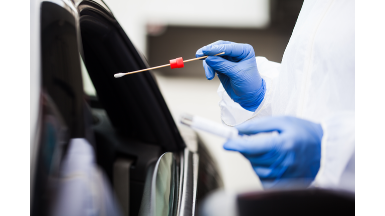 Coronavirus drive-thru PCR test