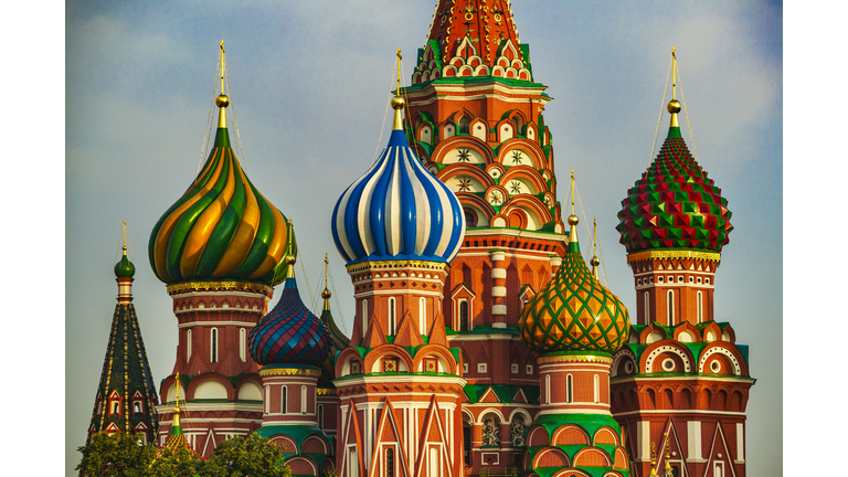 Saint Basil cathedral at Moscow