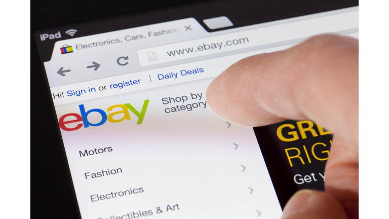 Browsing the ebay webpage on an ipad