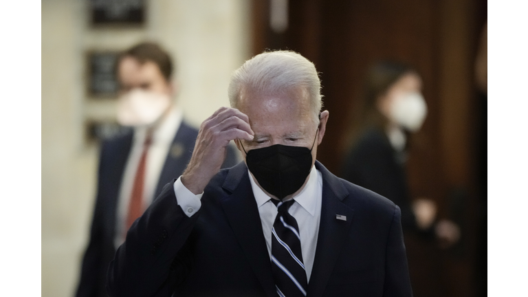 President Biden Attends Special Caucus Meeting With Senate Democrats