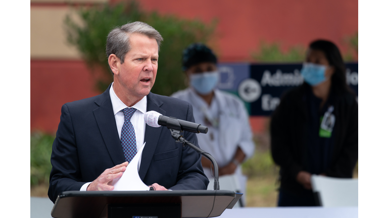 Georgia Gov. Kemp Visits Chatham County Health Department As First COVID Vaccinations Are Administered