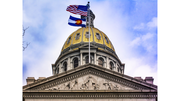 Golden Capitol Dome in Denver, Colorado