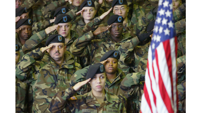 U.S Troops Return To Base After Deployment In Iraq