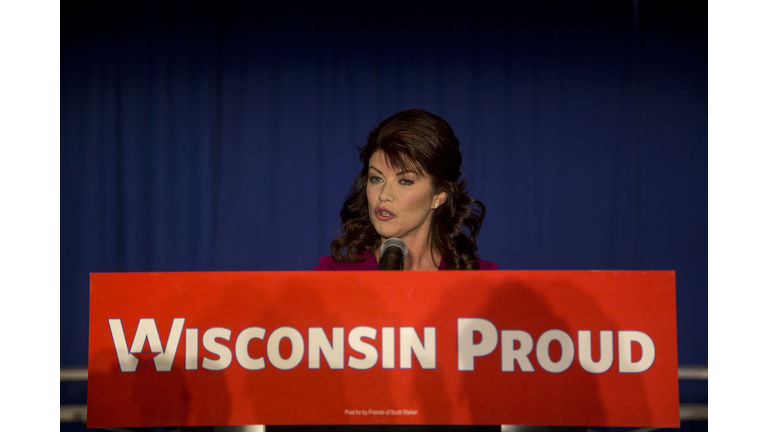 Incumbent Wisconsin Governor Scott Walker Holds Re-Election Night Event In Pewaukee