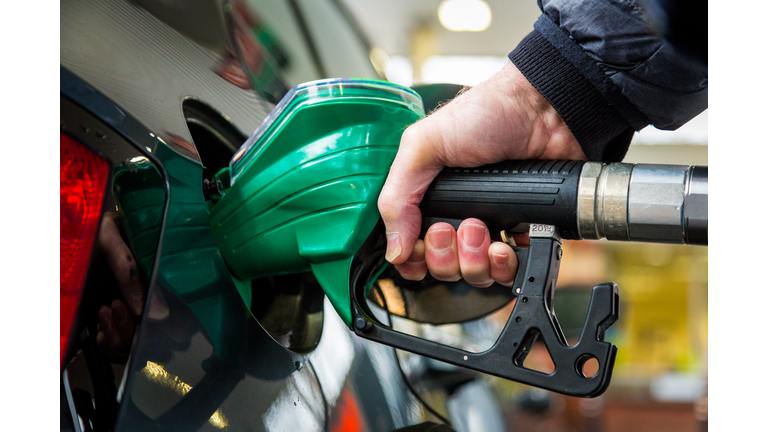 Refueling the car at the gas station