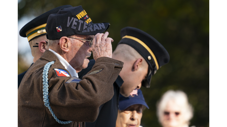 Centennial Ceremony Held At Tomb Of The Unknown Soldier In Arlington Cemetery