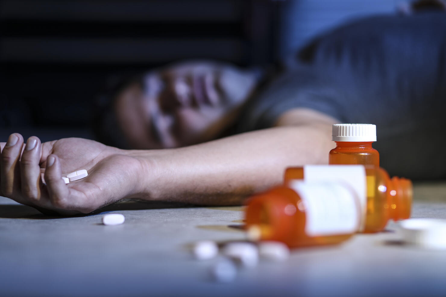 Crime Scene: Man dies from prescription drug overdose.