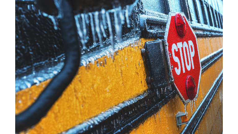 School Bus in Ice