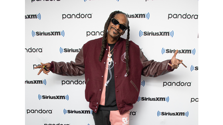 Snoop Dogg Sits Down With Roxanne Shante On SiriusXM's Rock The Bells Radio At The SiriusXM Studios In New York