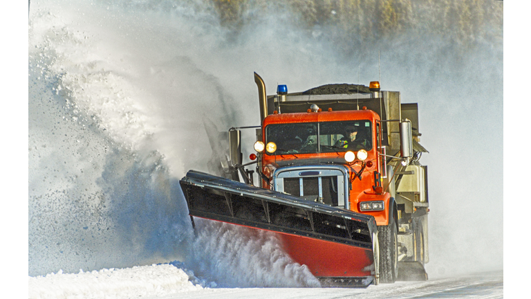 Snow Plow At Work