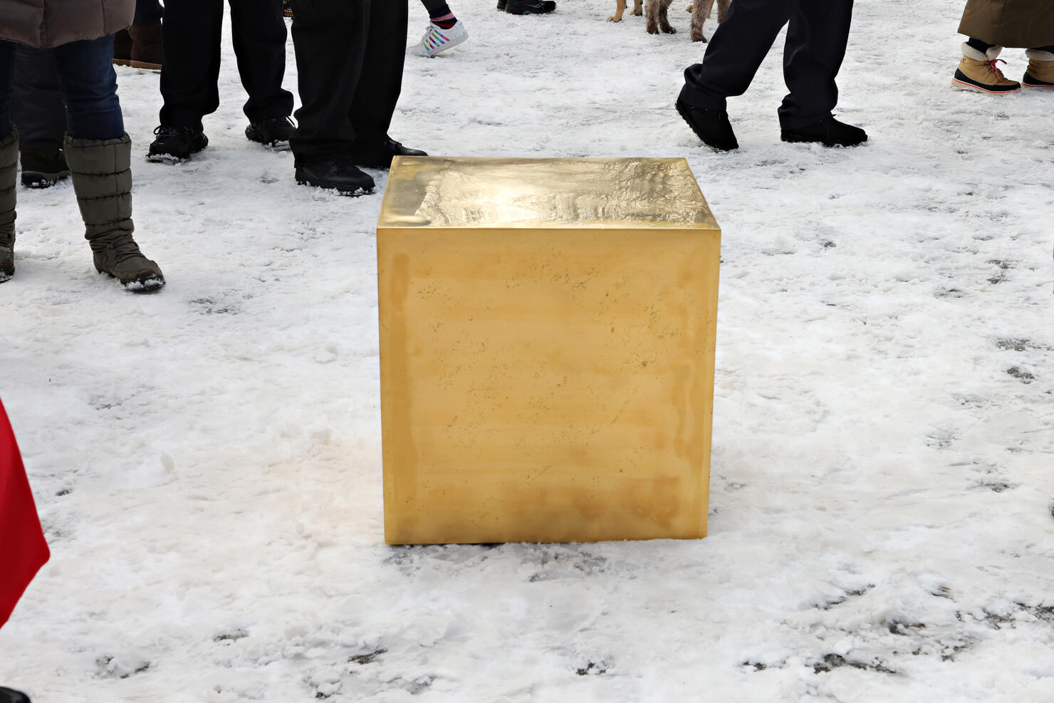 Artist Niclas Castello Unveils His New Piece "The Castello CUBE" In Central Park