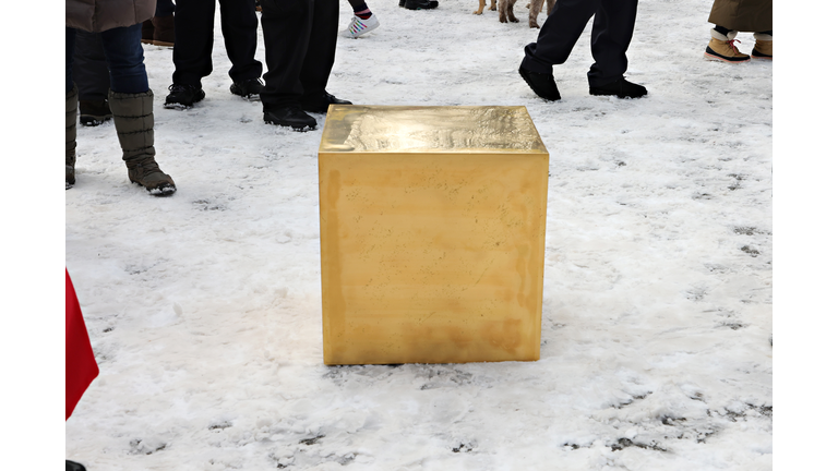 Artist Niclas Castello Unveils His New Piece "The Castello CUBE" In Central Park