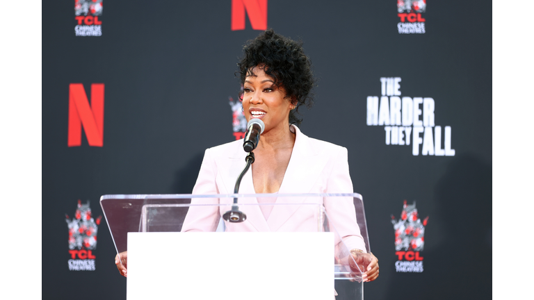 Oscar-Winner Regina King Places Her Handprints And Footprints In Cement TCL Chinese Theatre