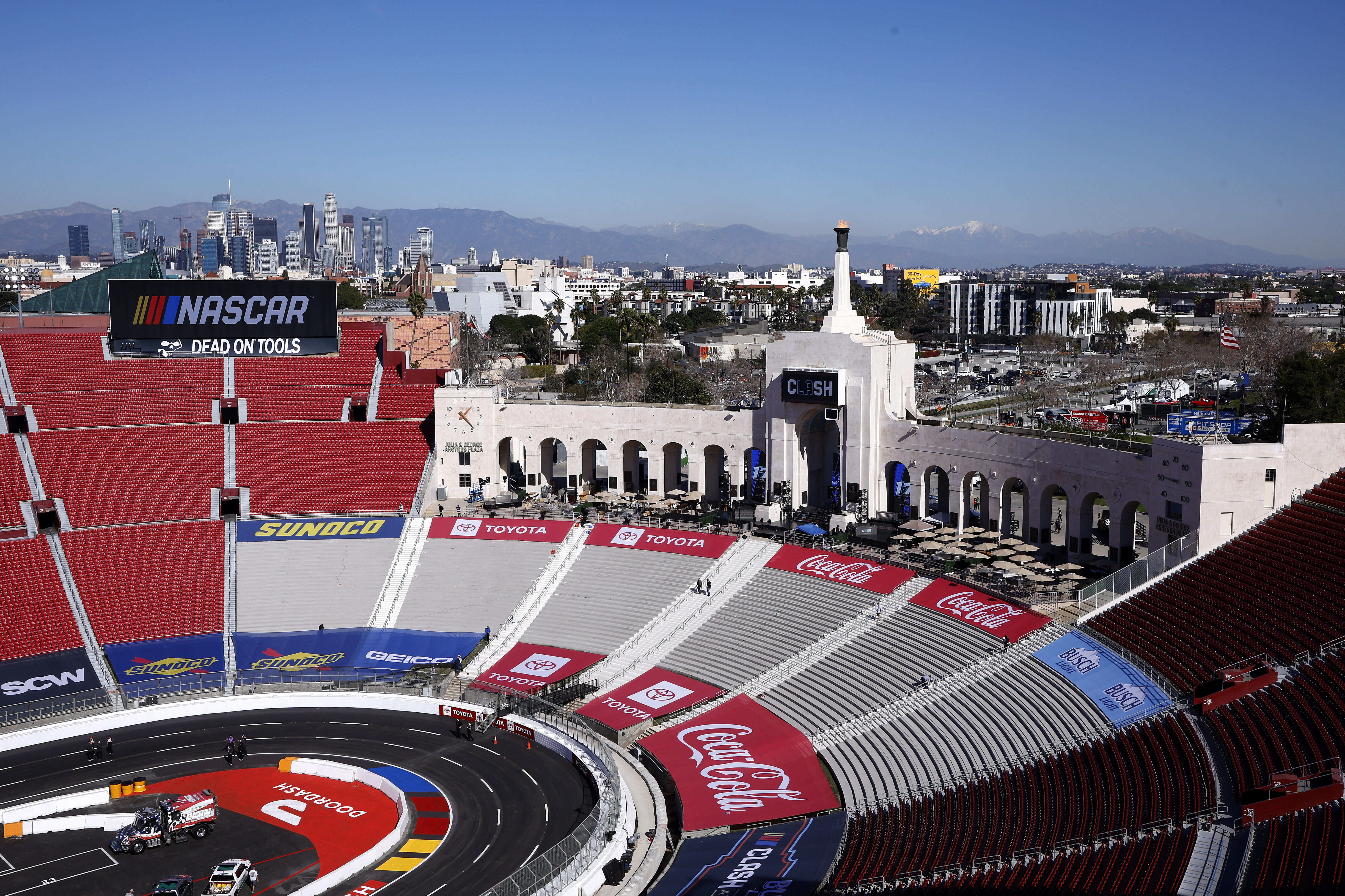 NASCAR Comes to LA Coliseum Saturday and Sunday with Busch Light Clash KFI AM 640