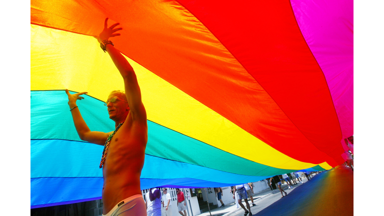 World's Longest Rainbow Flag Unfurled In Key West