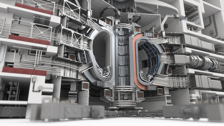 ITER Fusion Reactor. Tokamak. Thermonuclear Experimental power plant