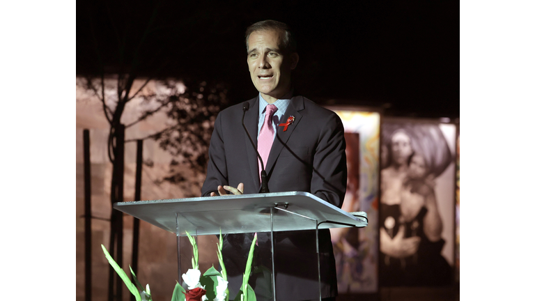 The Wall Las Memorias' Rededication Ceremony Commemorating 40 Years Of The HIV Epidemic