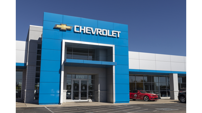 Chevrolet Automobile Dealership. Chevy is a Division of General Motors and makes the Silverado, Camaro and Impala.