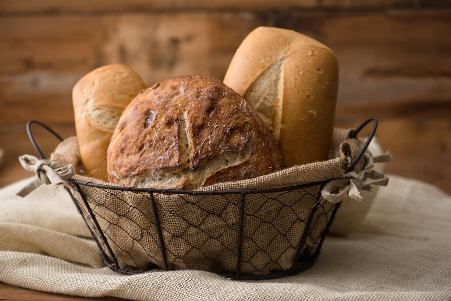 Group of bread loafs