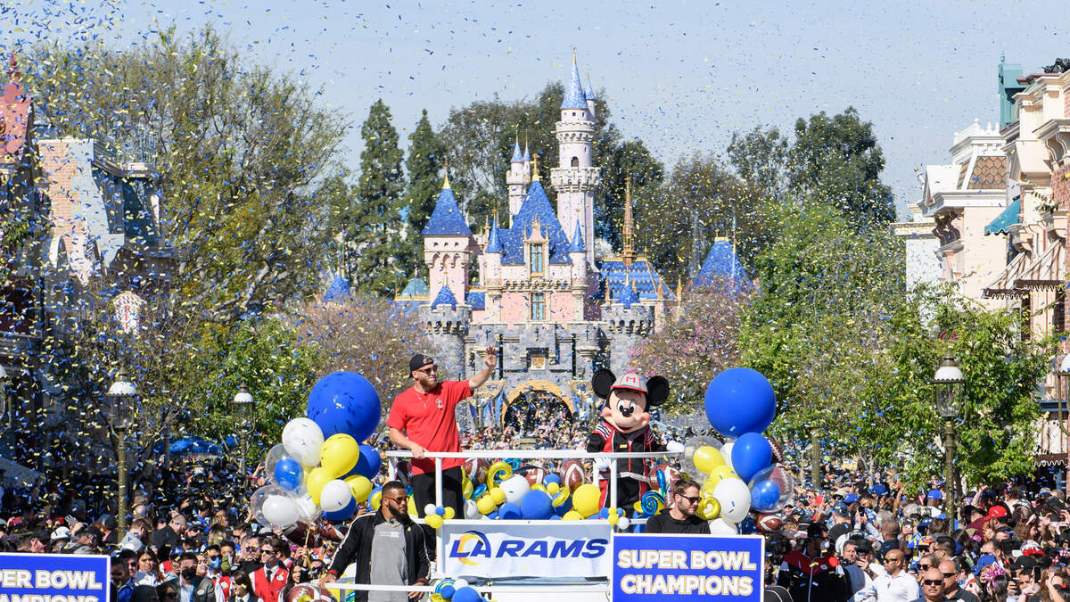 WATCH: The Rams Take Over Disneyland