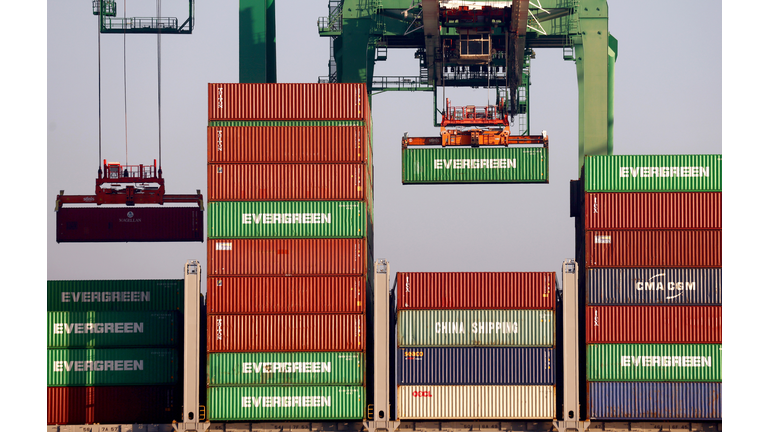 Labor Secretary Marty Walsh Tours Port Of Los Angeles