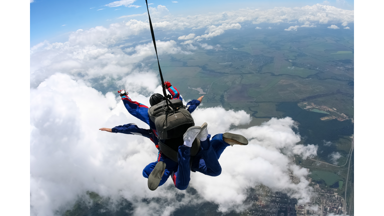 Skydiving photo. Tandem.