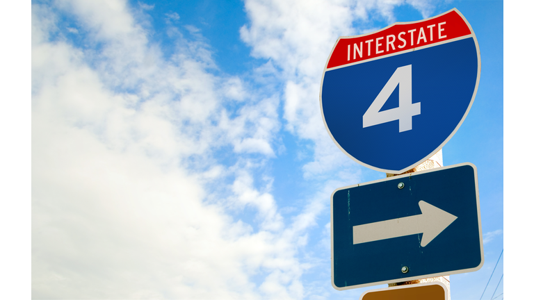 Interstate 4 Road Sign