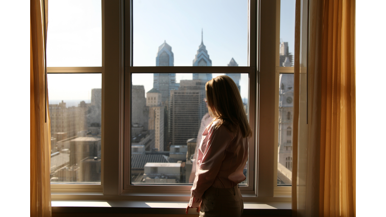 Hotel room with a view