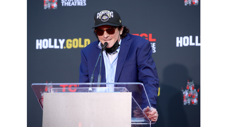 Actor Michael Madsen Hand/Footprint Ceremony In Cement At TCL Chinese Theatre