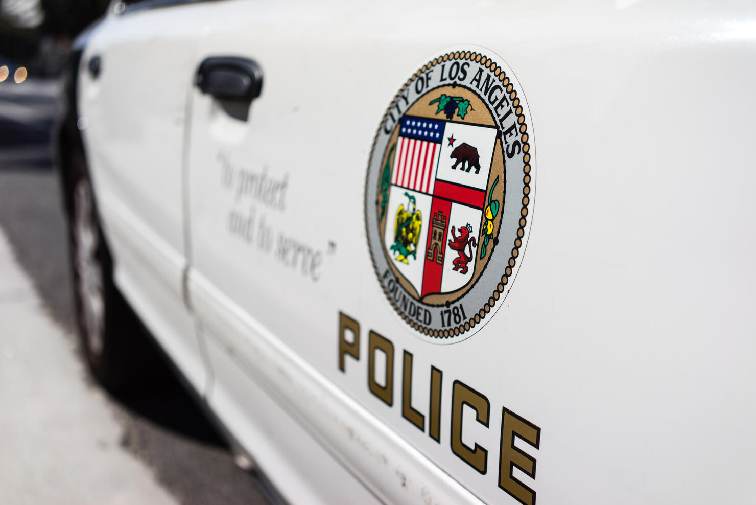 Los Angeles police car