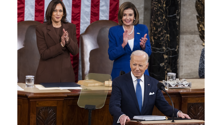 President Biden Delivers His First State Of The Union Address To Joint Session Of  Congress