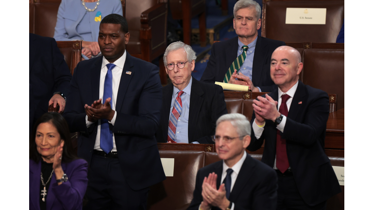 President Biden Delivers His First State Of The Union Address To Joint Session Of  Congress