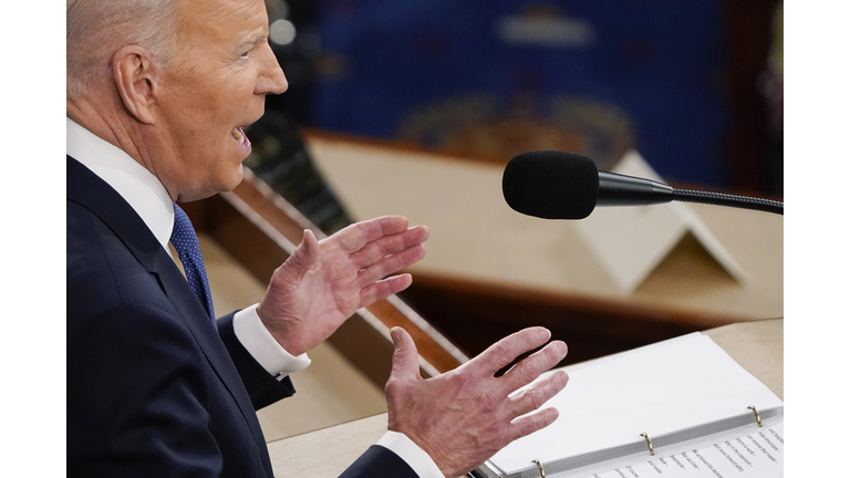 President Biden Delivers His First State Of The Union Address To Joint Session Of  Congress