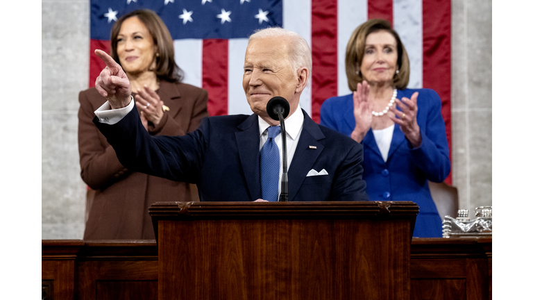 President Biden Delivers His First State Of The Union Address To Joint Session Of  Congress