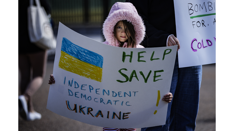 Protestors Gather In Washington DC After Ukraine Invasion