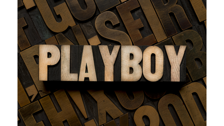 Letterpress type - PLAYBOY