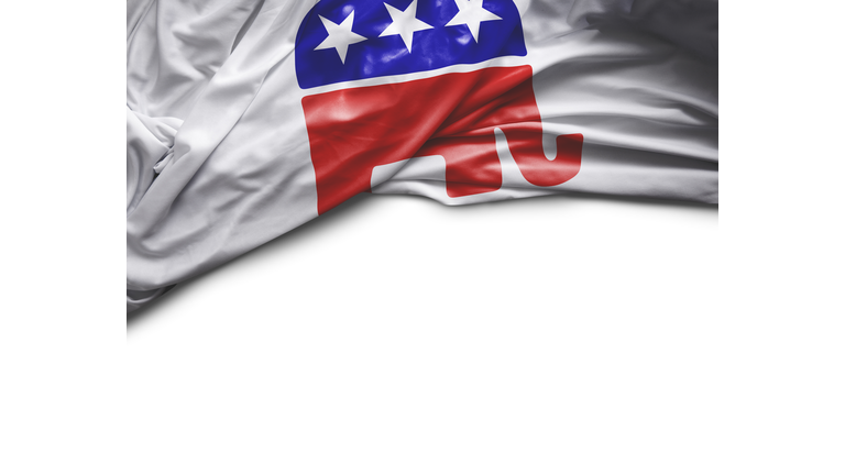 USA Republican waving flag