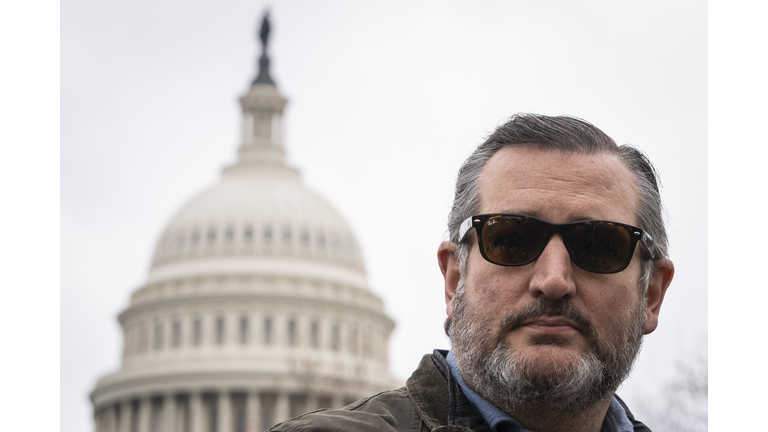 Sen. Cruz Holds A Press Conference With The Freedom Convoy